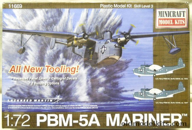 Minicraft 1/72 PBM-5A Mariner - US Navy BuNo 59849 1945 / BuNo 59349 1947, 11669 plastic model kit